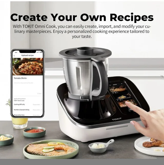 Brand New TOKIT Omni Cook C2 - 21 in 1 Robotic Cooking Machine image indicator(3)