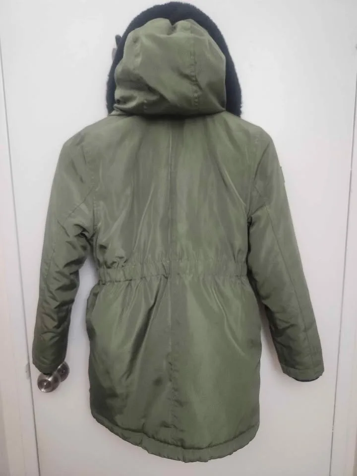 ✨ Justice Girls’ Winter Parka – Size M (10) – Olive Green – $30 image indicator(6)