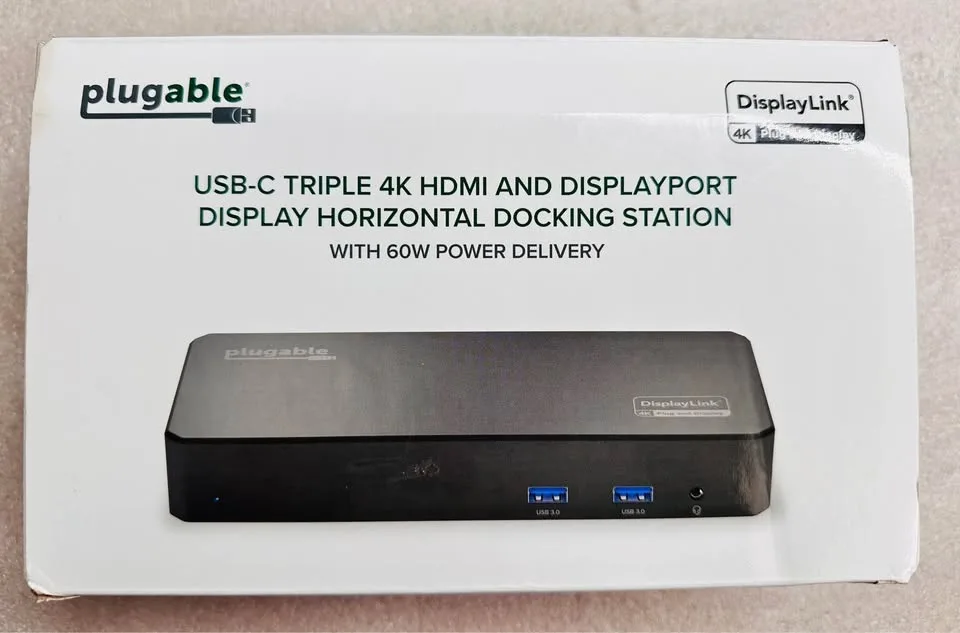 Plugable 12-in-1 USB-C Triple Monitor Docking Station (Open Box) image indicator(8)