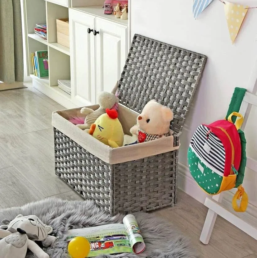 SONGMICS 65L Storage Basket with Lid - BRAND NEW