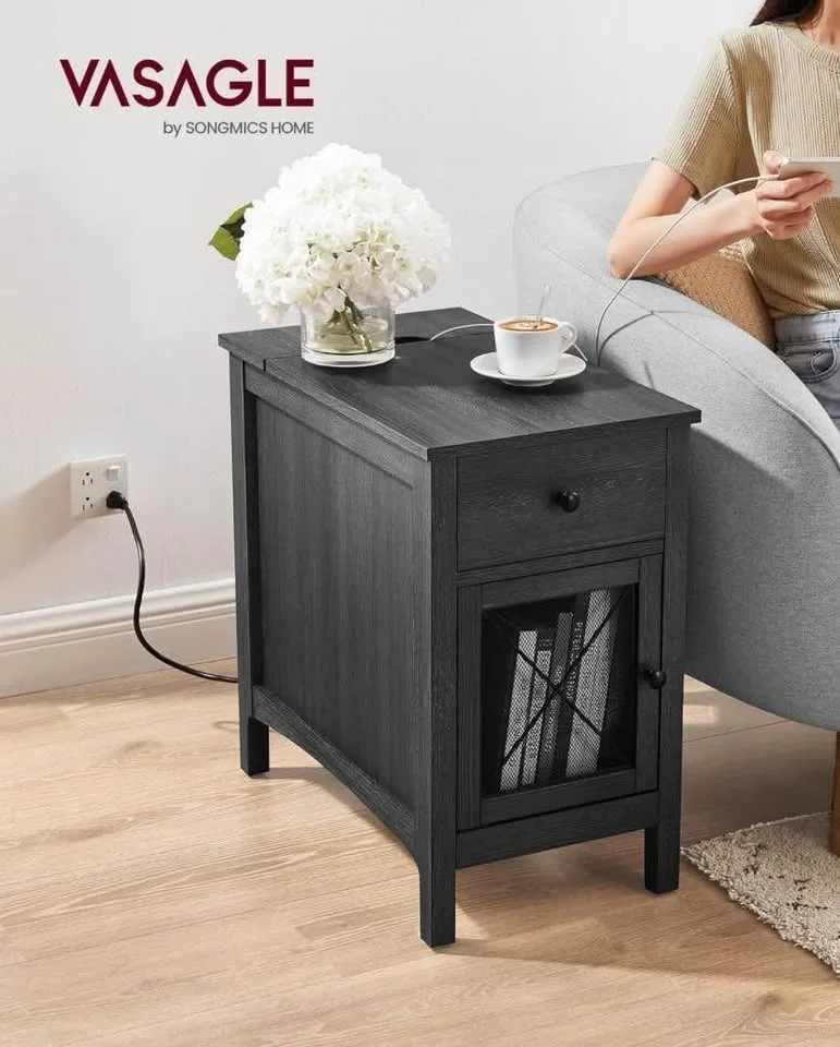 Modern Side Table with Charging Station ⚡ Brand New End Table image indicator(7)