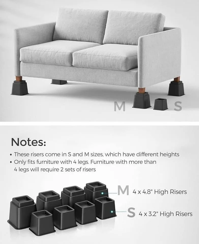 8 Heavy Duty Bed Lifts - Bed Risers - Brand New image indicator(6)