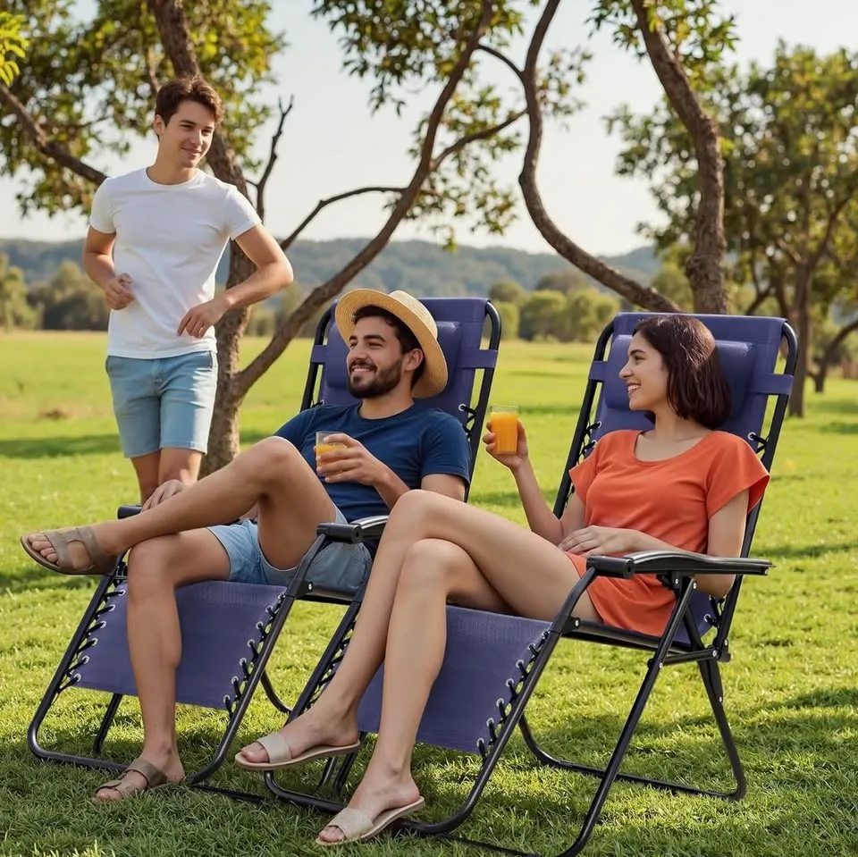 Homall Zero Gravity Reclining Lounge Chairs (Set of 2) – Blue, B image indicator(3)