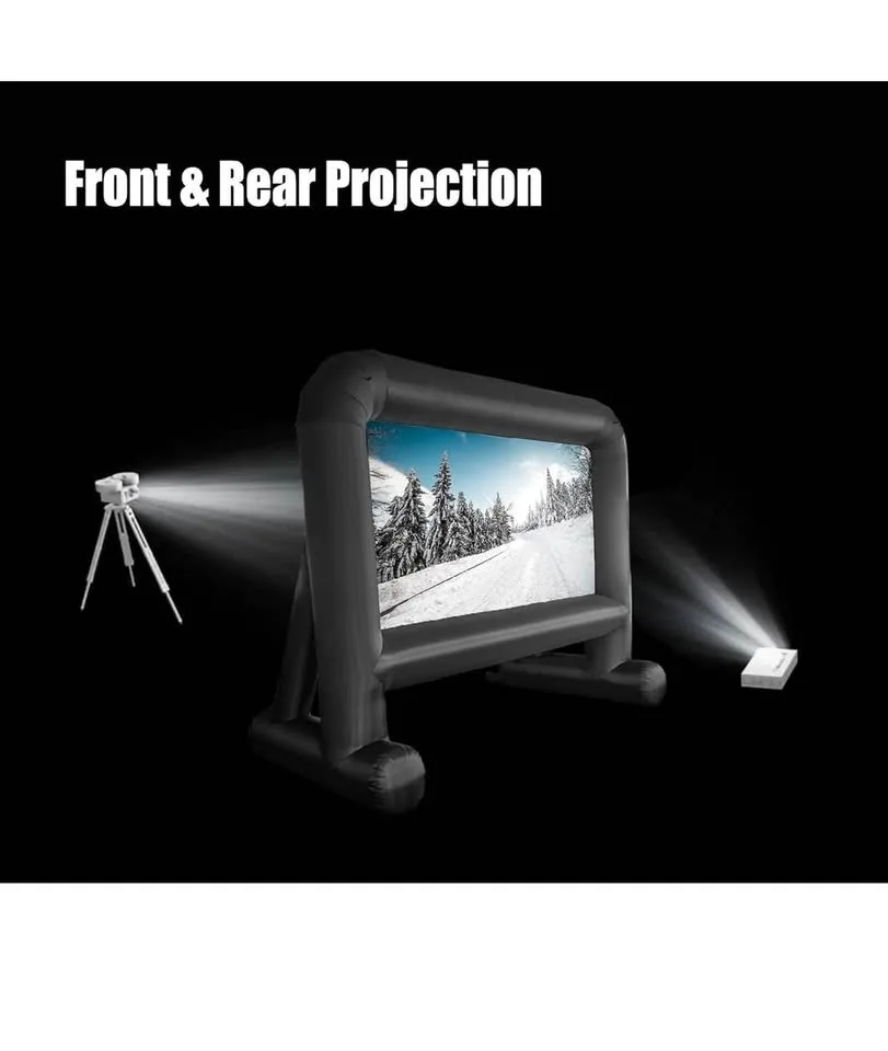 16 FT Inflatable Movie Screen – 124” Backyard Outdoor Projector image indicator(4)