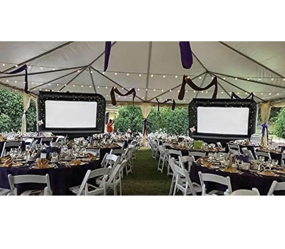 16 FT Inflatable Movie Screen – 124” Backyard Outdoor Projector image indicator(6)