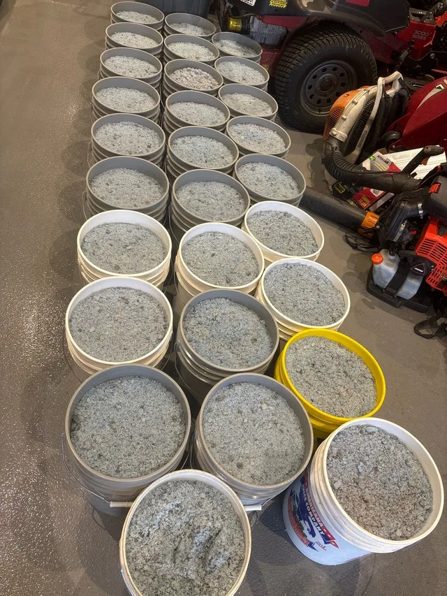 5 gallon buckets of salt