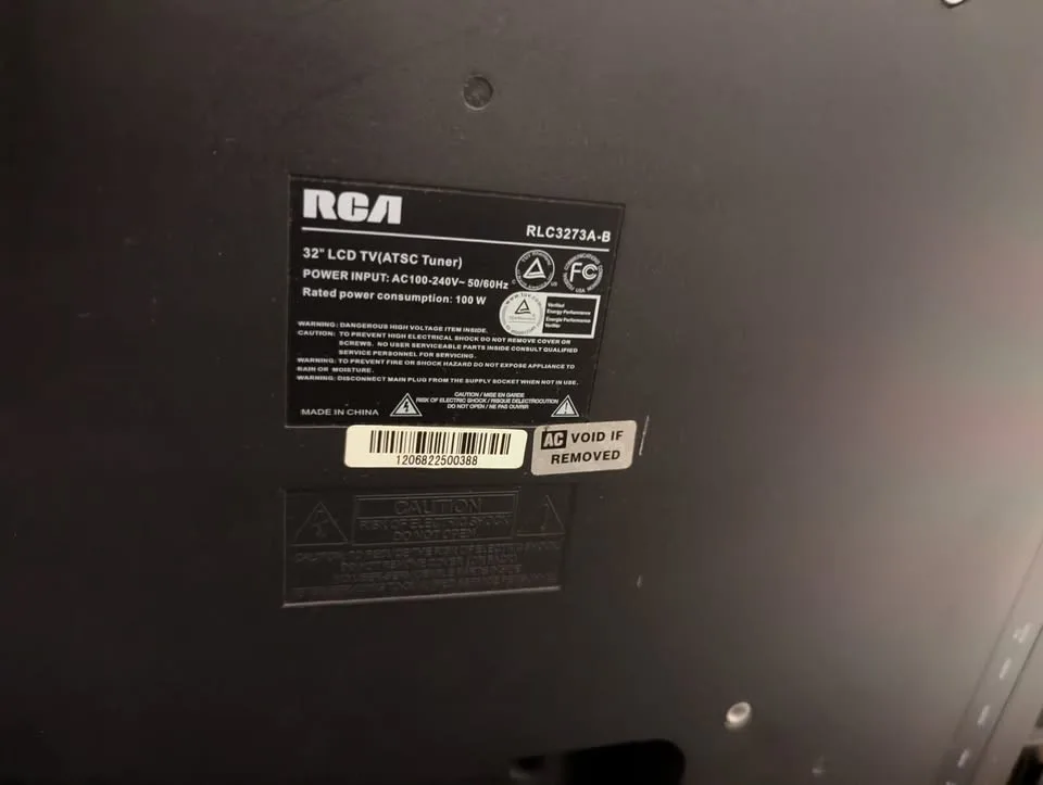 RCA LCD TV image indicator(5)