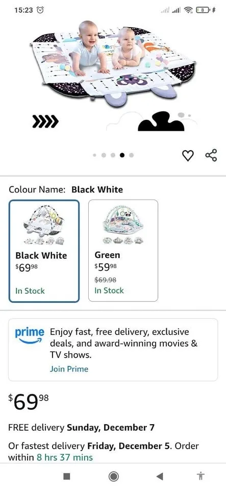 TFDER 8-in-1 Baby Gym Play Mat - NEW image indicator(2)