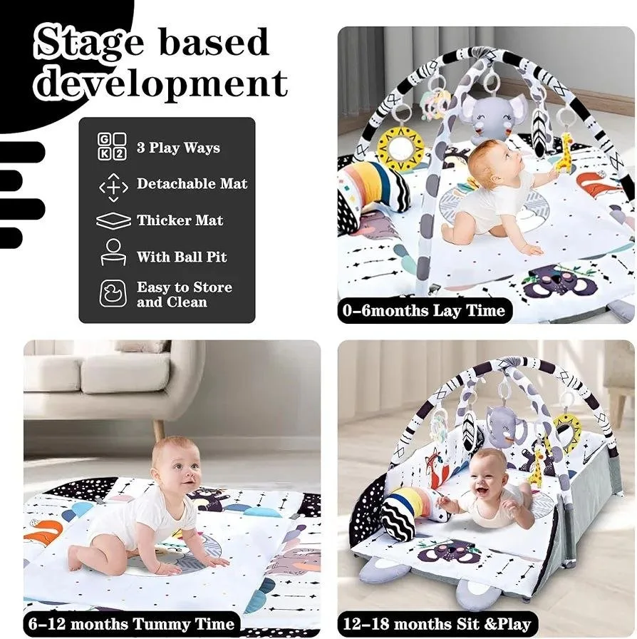 TFDER 8-in-1 Baby Gym Play Mat - NEW image indicator(5)