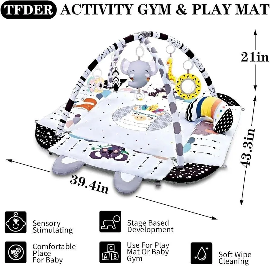 TFDER 8-in-1 Baby Gym Play Mat - NEW image indicator(6)