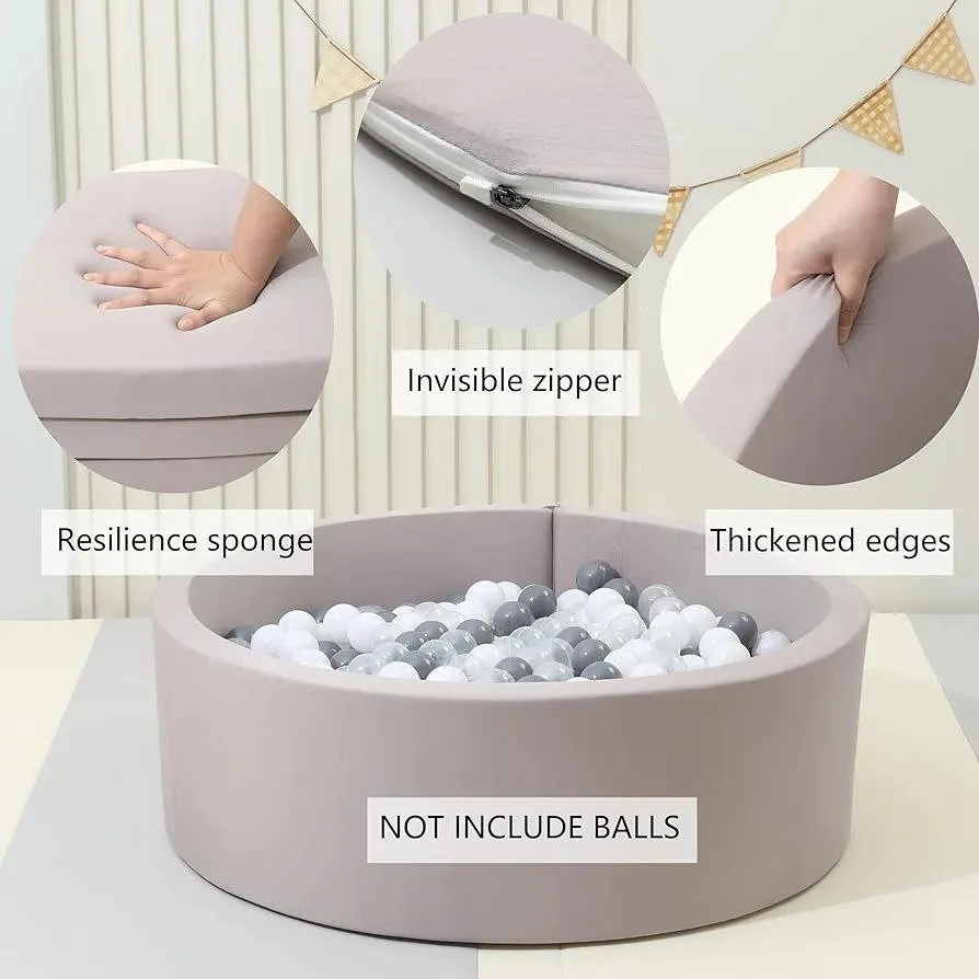 NEW Soft Foam Ball Pit 90x30cm – Perfect for Toddlers image indicator(4)