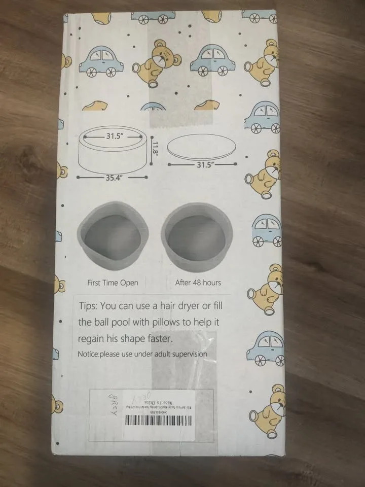 NEW Soft Foam Ball Pit 90x30cm – Perfect for Toddlers image indicator(7)