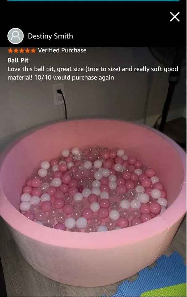 NEW Soft Foam Ball Pit 90x30cm – Perfect for Toddlers image indicator(9)