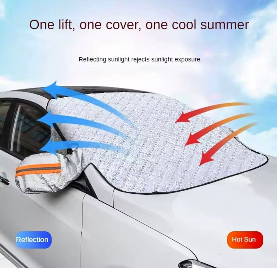 NEW Car Windshield Snow & Sun Cover 57 x 44