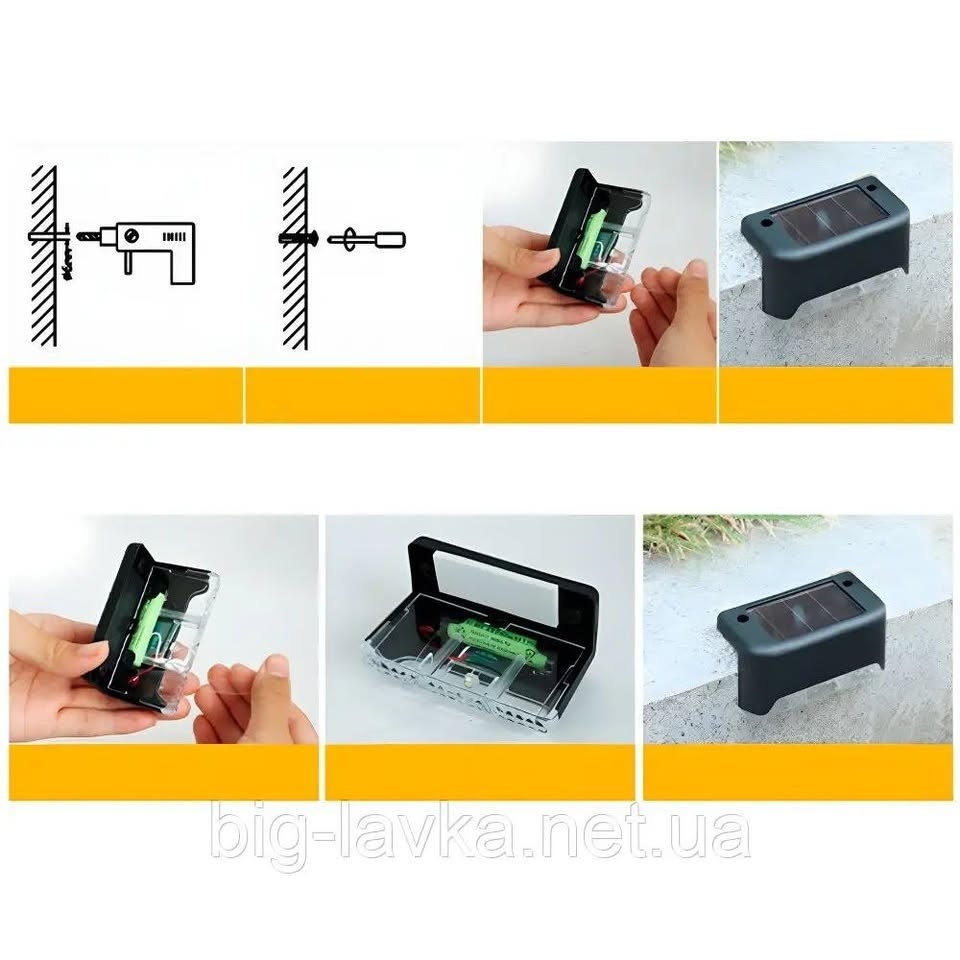 Set of 12 Solar Deck LED Lights-12pcs - photo 3