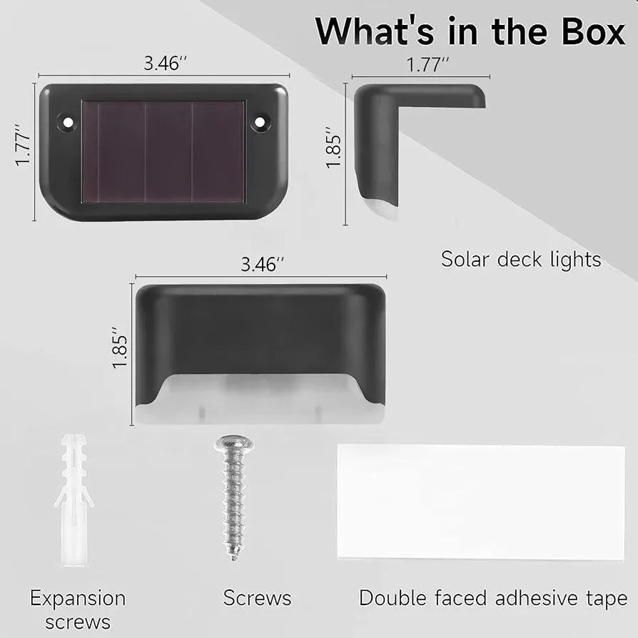 Set of 12 Solar Deck LED Lights-12pcs image indicator(4)