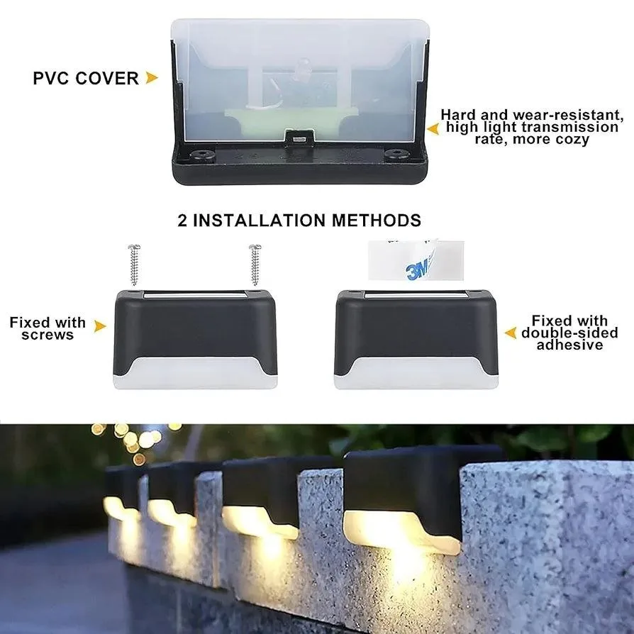 Set of 12 Solar Deck LED Lights-12pcs image indicator(8)