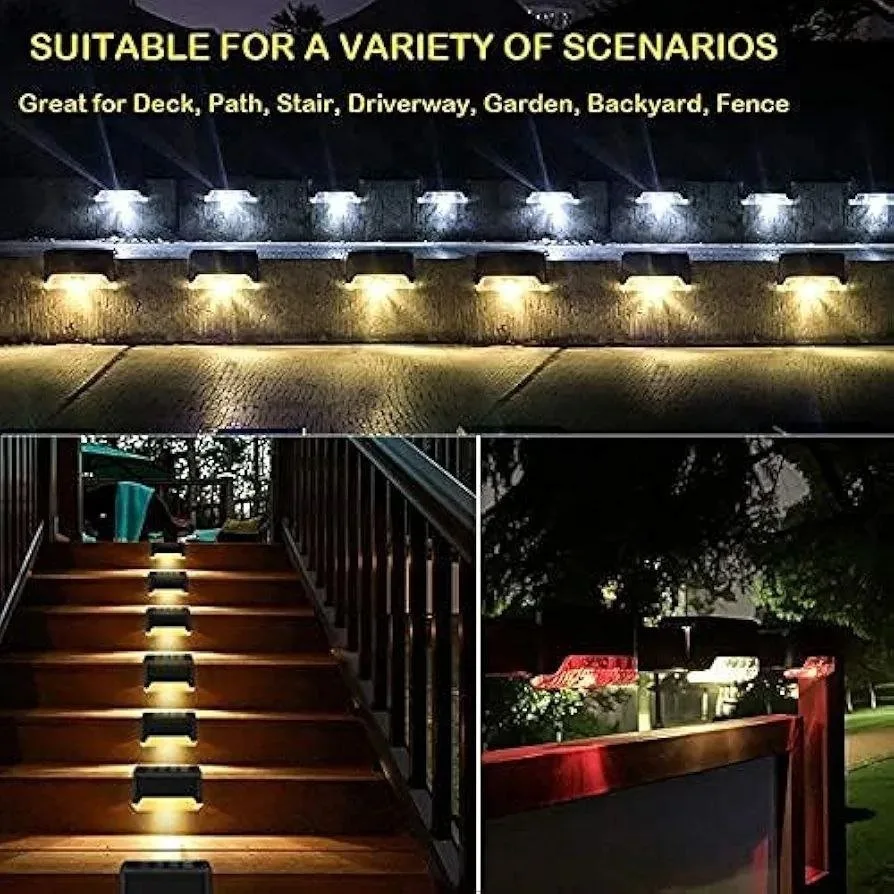 Set of 12 Solar Deck LED Lights-12pcs image indicator(9)