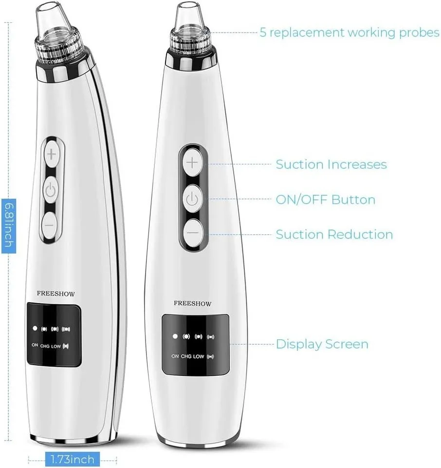 $10 NEW USB Blackhead Remover + Steel Pimple Popper Kit image indicator(2)