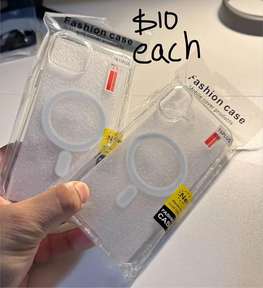 Clear iPhone Case for 14 plus, 15 Plus and 16 Plus *NEW*