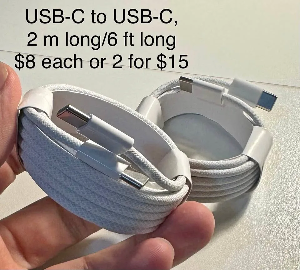 USB-C to USB-C Cable, Long Charger Cord *NEW*