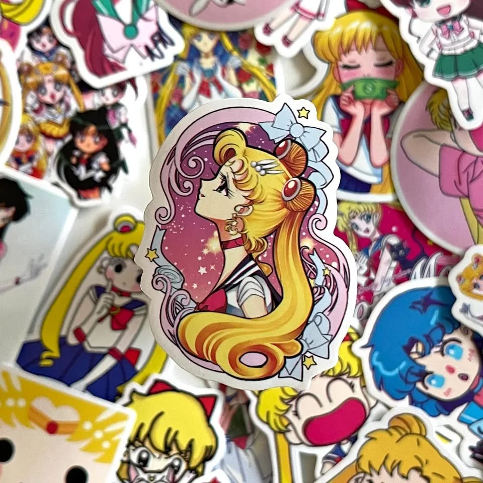 Pack of 25 Cute Sailormoon Stickers #1 #Cleanout
