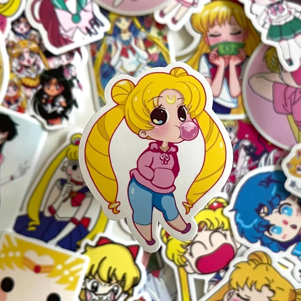 Pack of 25 Cute Sailormoon Stickers #1 #Cleanout image indicator(2)
