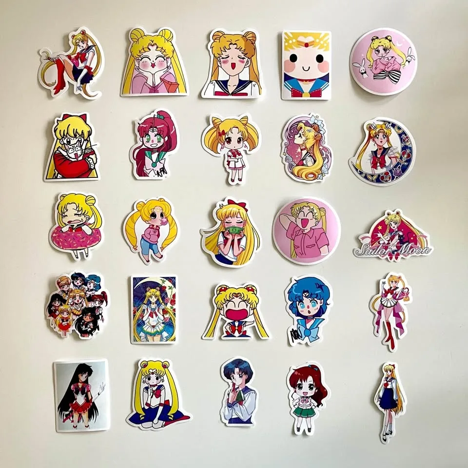 Pack of 25 Cute Sailormoon Stickers #1 #Cleanout image indicator(6)