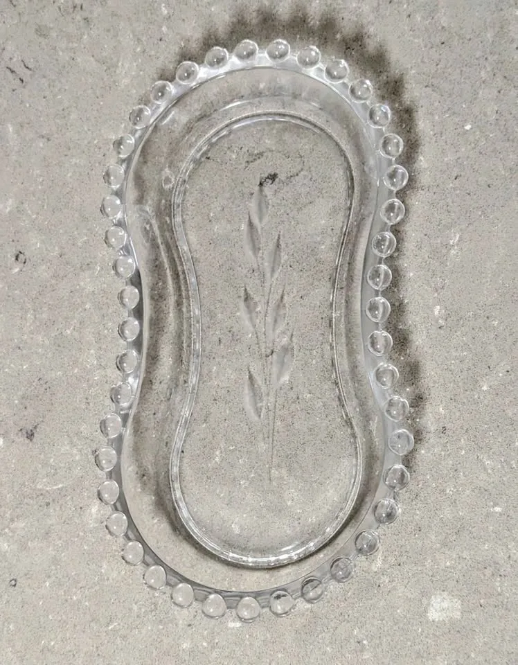 Vintage Cut "Corn Flower" Imperial Candlewick Tray image indicator(2)