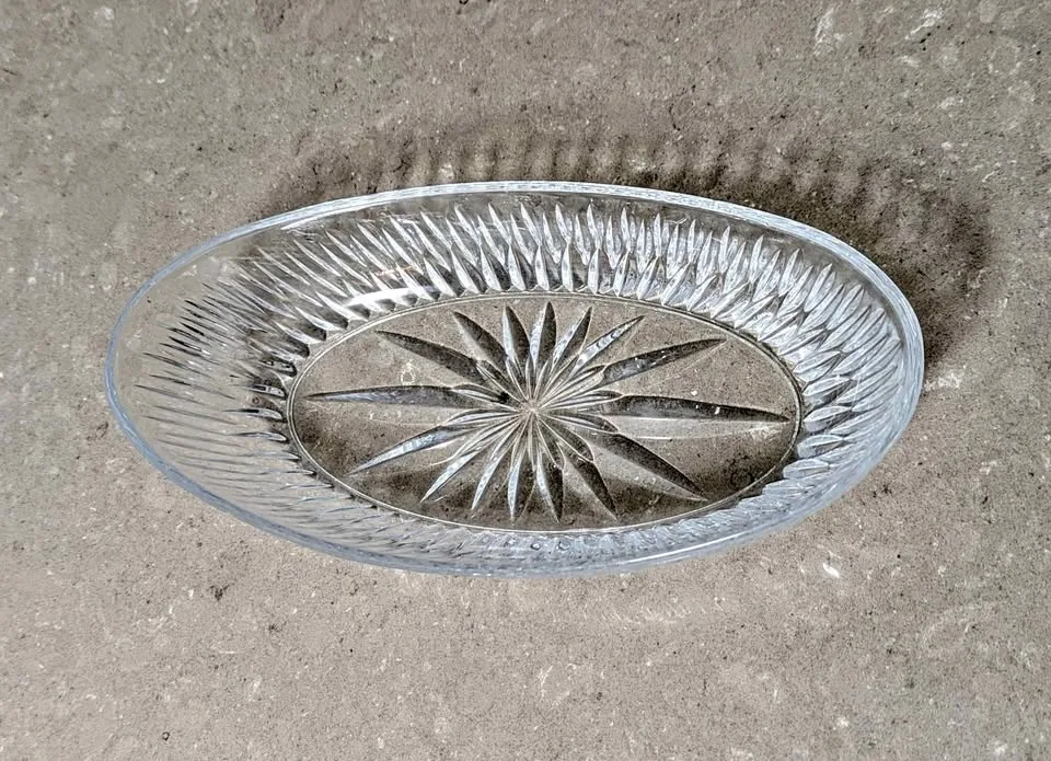 Vintage Princess House Crystal Serving Dish