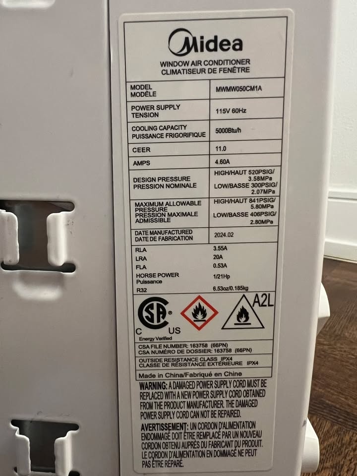 Midea 5000 BTU window air conditioner - photo 3