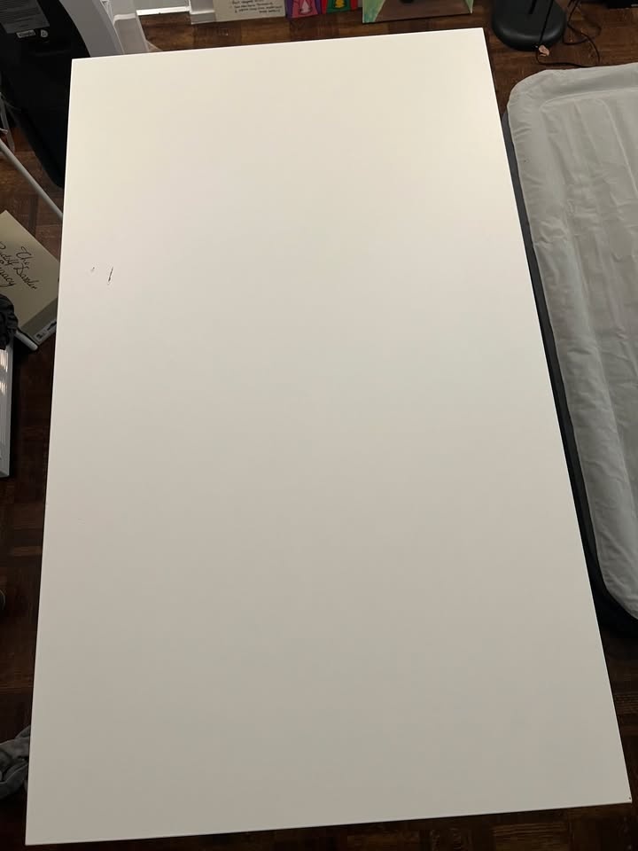 Ikea Dining table/desk (white)- seats 4 to 6 - photo 3