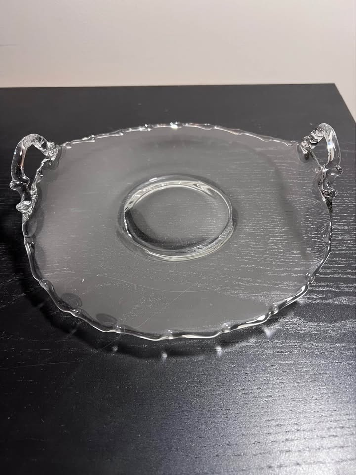 Mid Century Fostoria Glass Serving Plate - photo 3