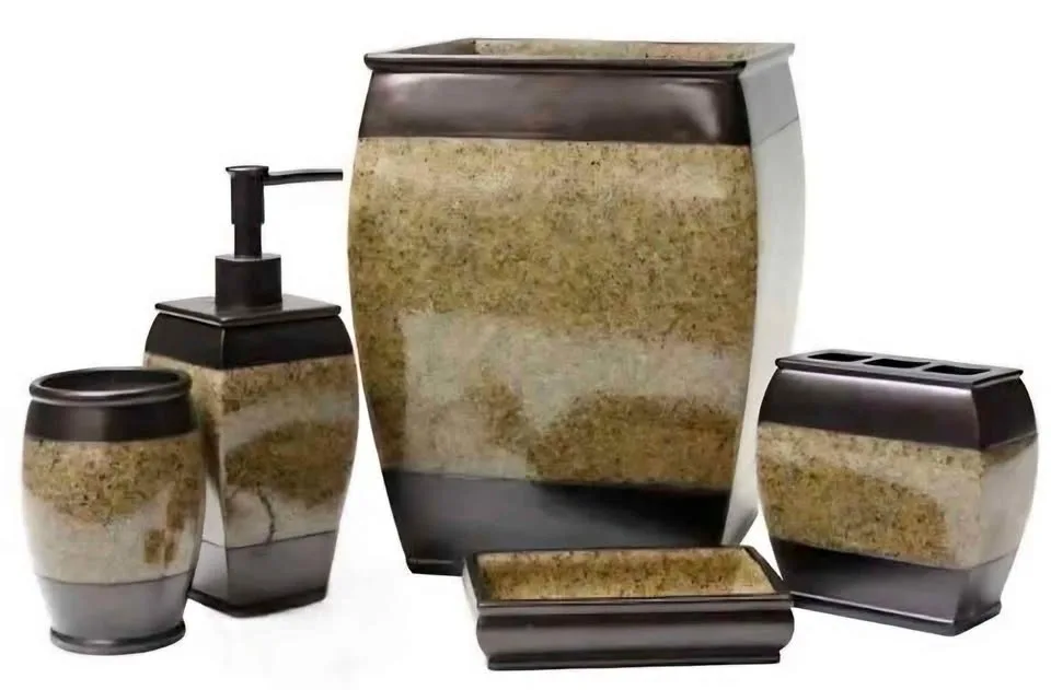 Bathroom Accessories Set with Shower Curtain