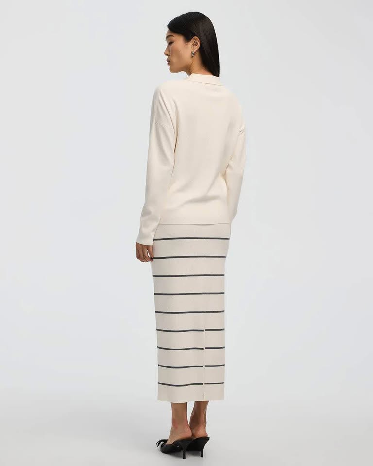 Long Sleeve Collared Sweater - photo 2