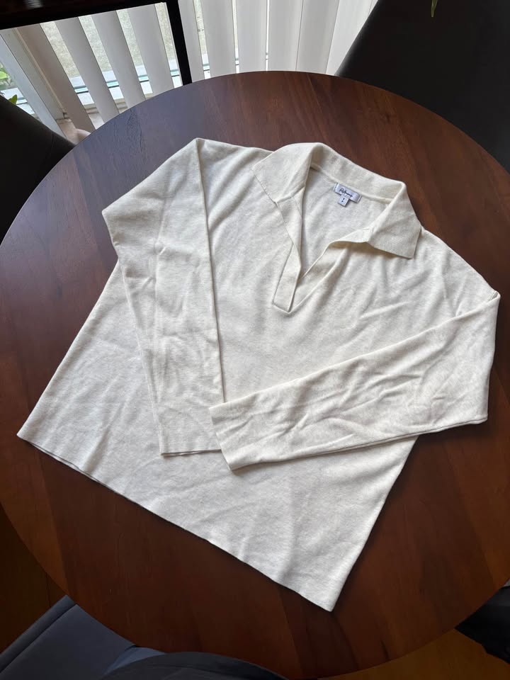 Long Sleeve Collared Sweater - photo 3