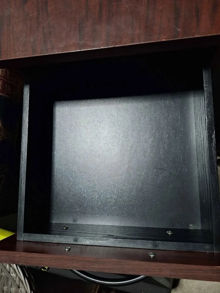 Two Dark Brown Stackable Filing Cabinets image indicator(5)