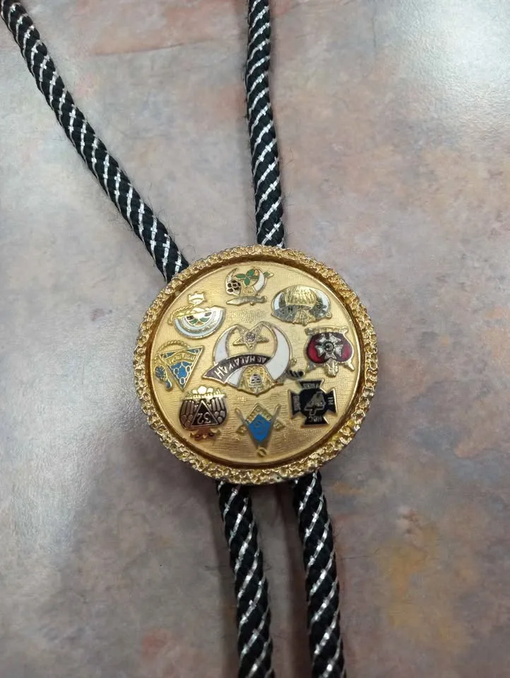 Vintage Masonic Bolo Tie image indicator(2)
