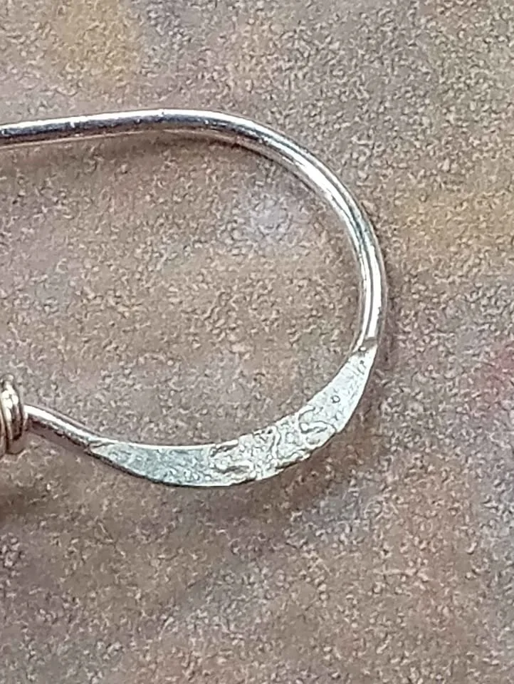 Agate Earrings Pierced Sterling Silver Elements 925 Marked image indicator(10)