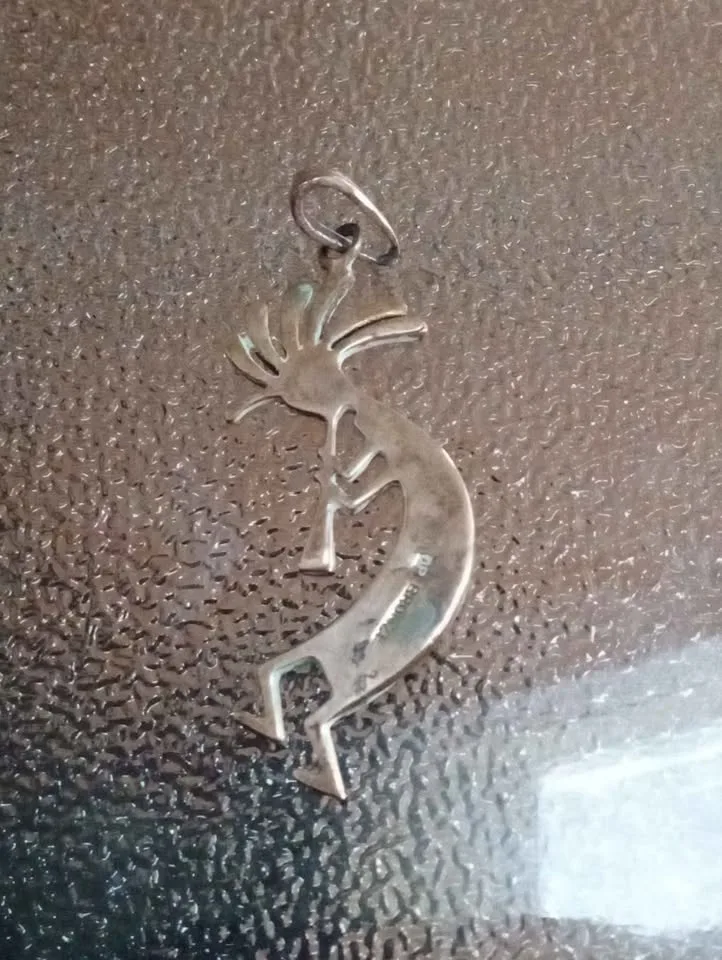 Vintage Bronze Kokopeli Pendant image indicator(4)