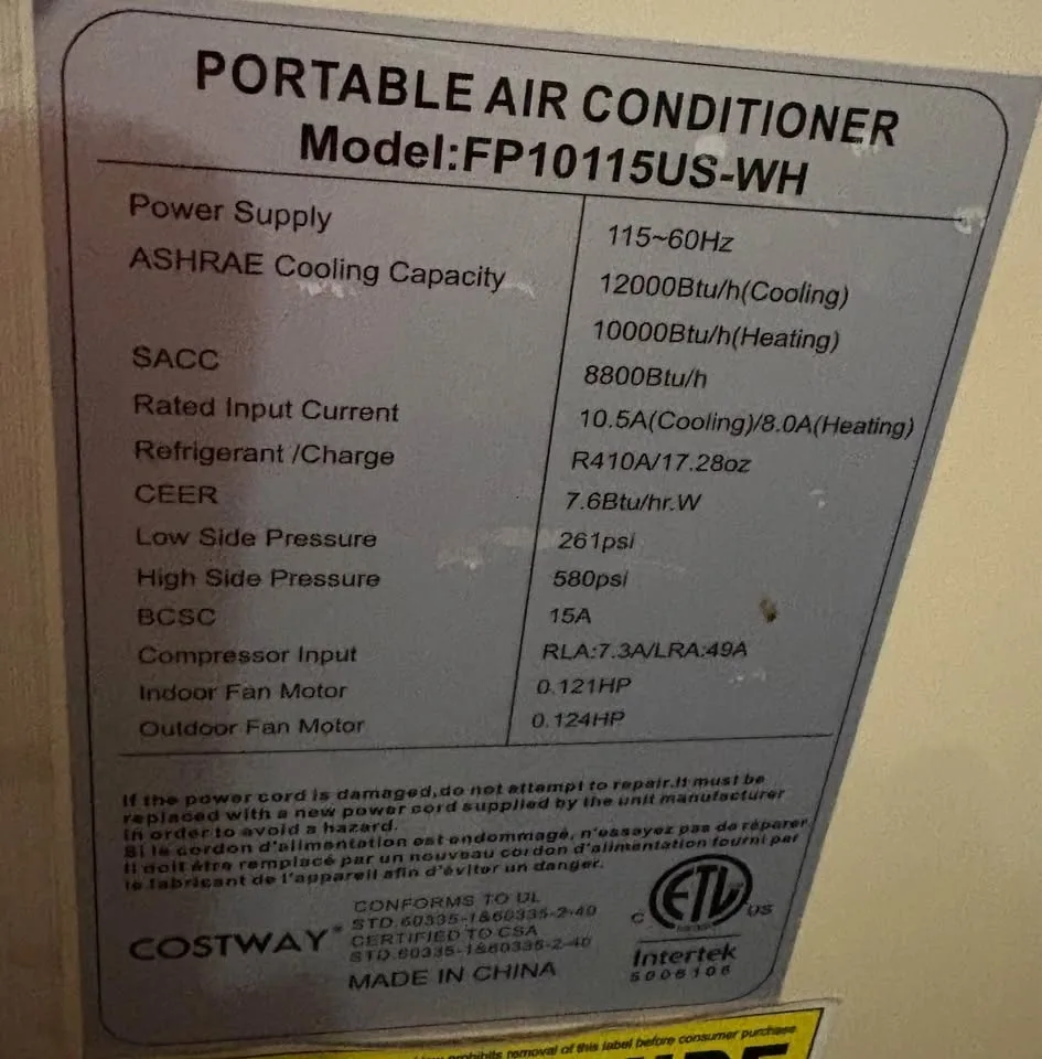 Costway 4-in-1 Heater, AC, Dehumidifier, Fan - App Control image indicator(2)