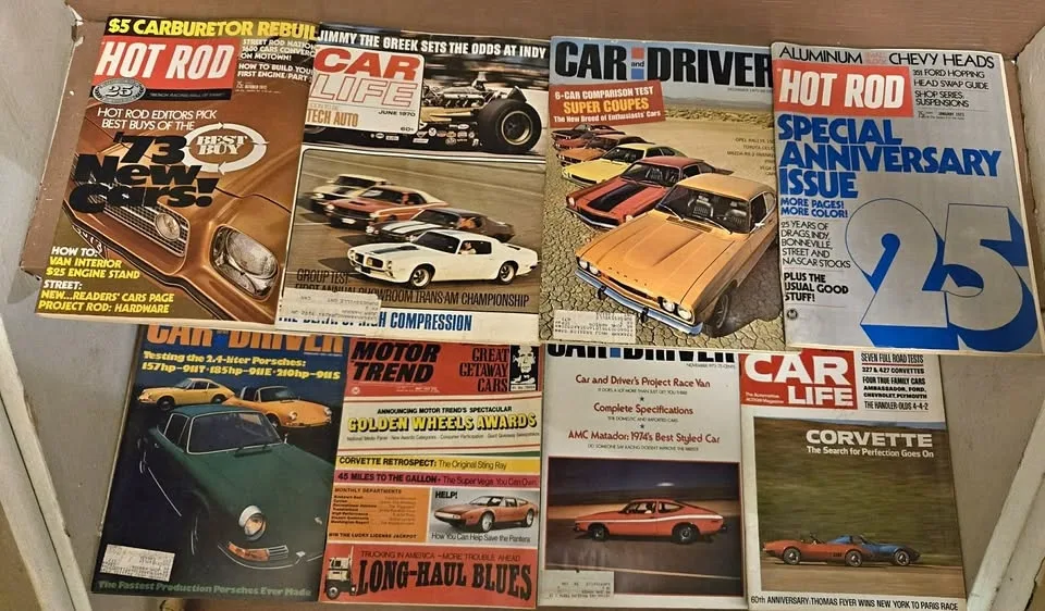 Vintage 1970's Car Magazines - 40 magazines