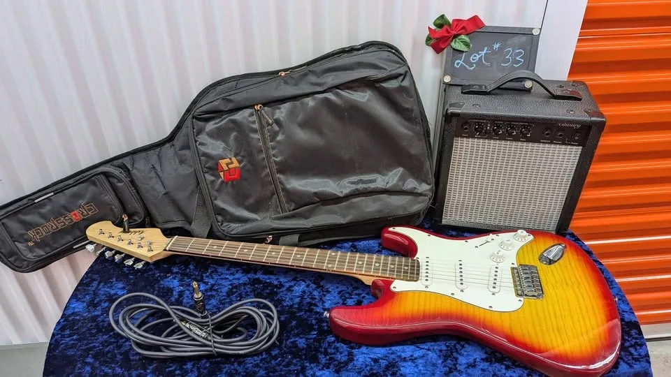 Ashbury Electric Guitar, practice amp & gig bag image indicator(7)