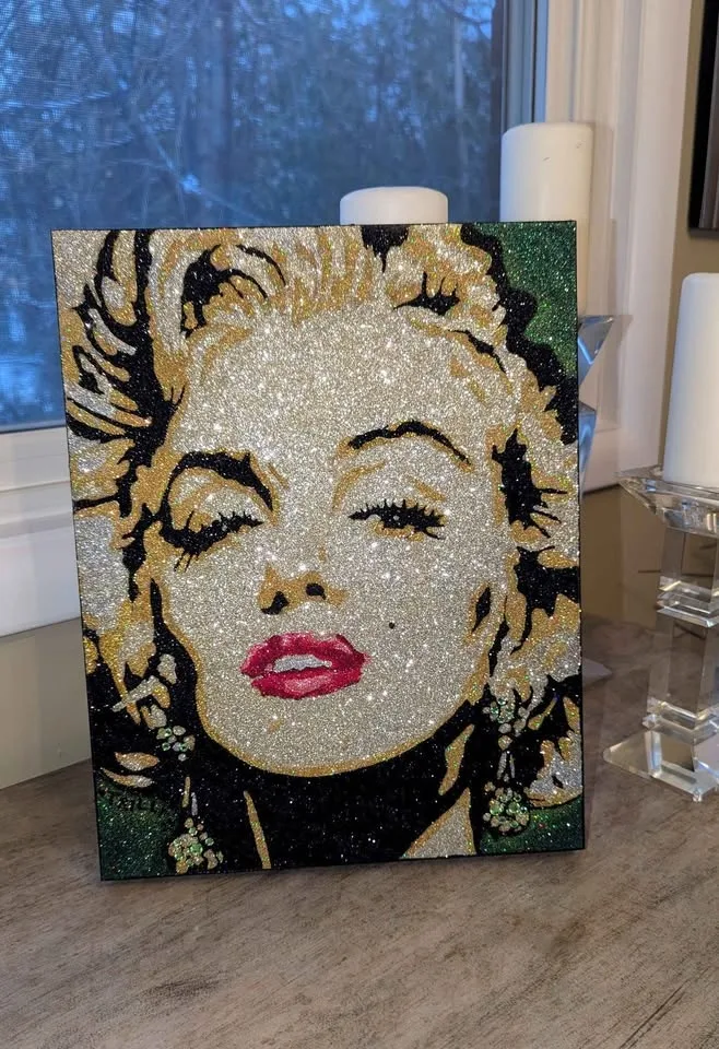 Marilyn Monroe ★ Glitter Artwork, Handmade by artist image indicator(3)
