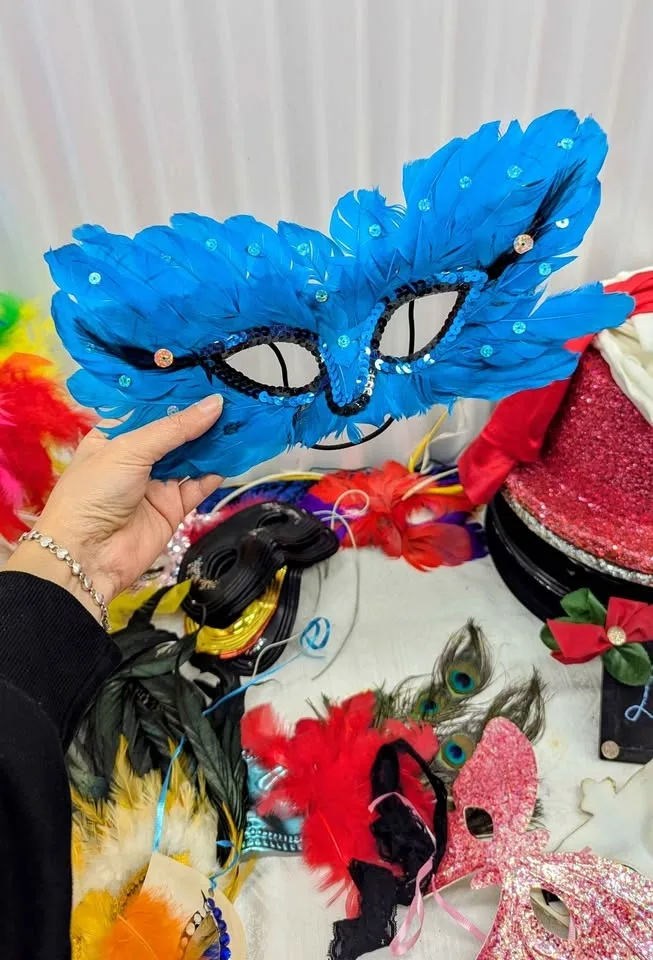 Masquerade Peacock Feather Masks image indicator(6)