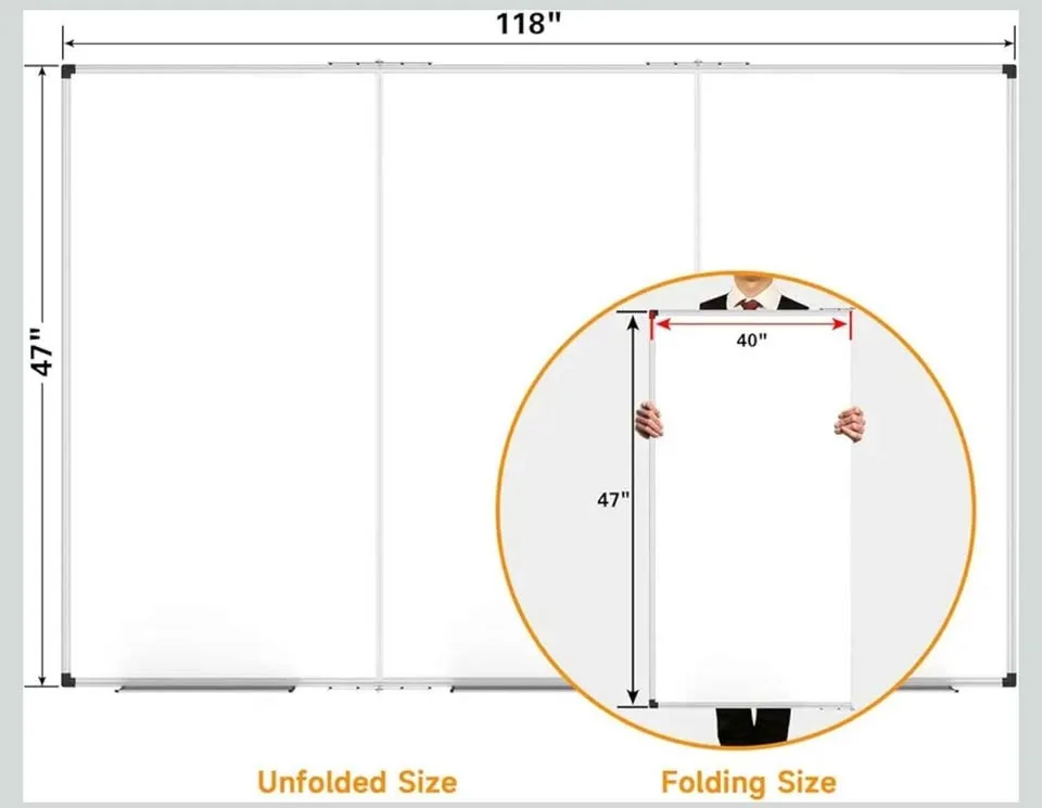 XBoard 118 x 48 Inch Magnetic Dry Erase Board image indicator(5)