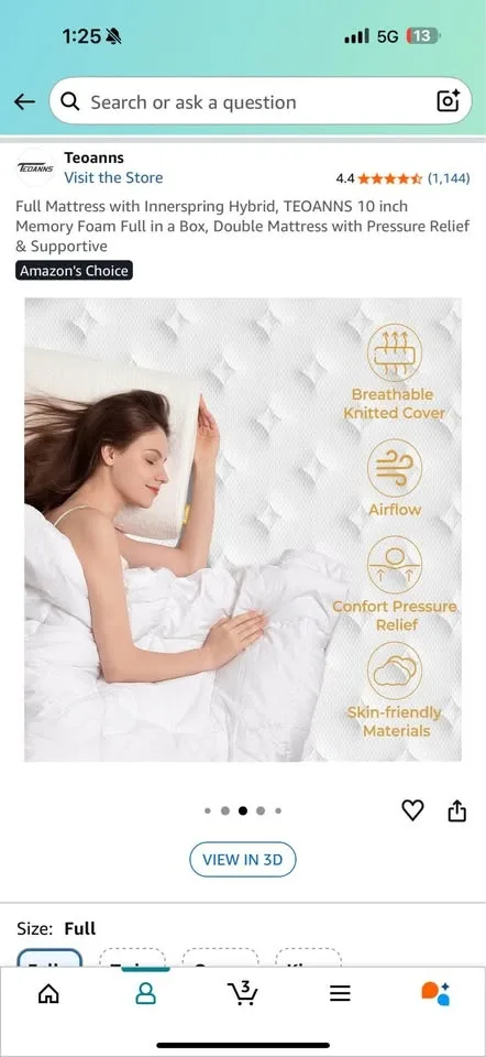 Full Size Mattress image indicator(7)