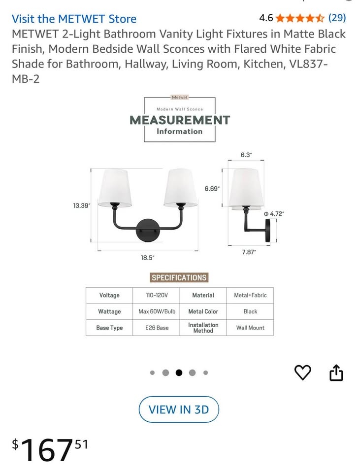 2 -light wall sconces - photo 4