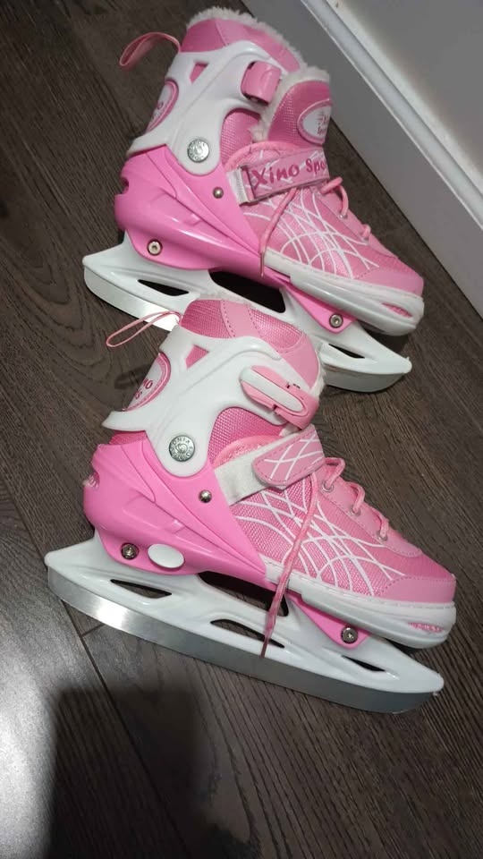 Xino Sports Girls' Adjustable Ice Skates - Size 4-6 - Pink - photo 2