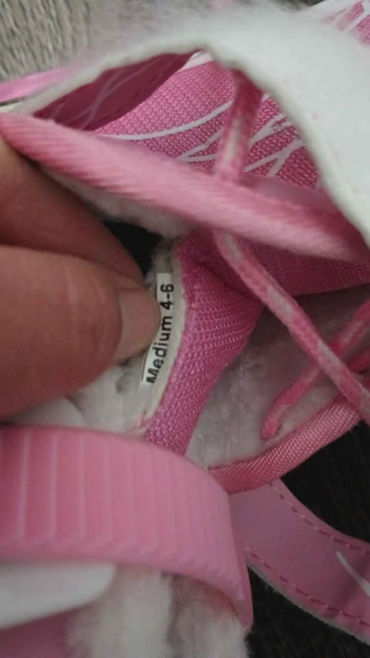 Xino Sports Girls' Adjustable Ice Skates - Size 4-6 - Pink - photo 4